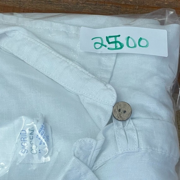 Sigred Olsen women’s Large white Linen tunic summer beach Resortwear - Picture 12 of 12